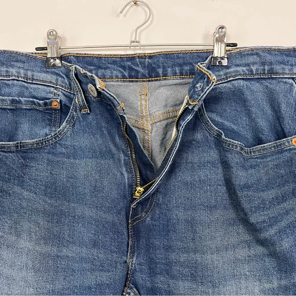 Levi's Men's 505 Classic Straight Blue‎ Jeans Size 34 X 32 - Picture 5 of 16